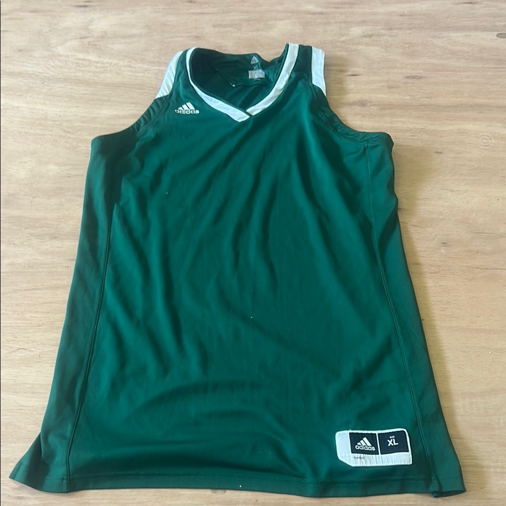 Adidas Green Sleeveless Jersey